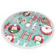 thumbnail image 2 of Faldas para árbol de Navidad de 48 pulgadas con texto "Merry Christmas", tapete para árbol de Navidad para vacaciones de invierno, falda para árbol de Navidad para decoraciones navideñas rústicas, 2 of 8
