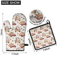 thumbnail image 6 of Red Truck with Fall Pumpkins Pattern Kitchen Oven Mitt and Pot Holder Sets 2 Pcs for Baking, Cooking and Grilling, Heat Resistant Up To 392 °F, 6 of 7
