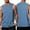 10#R Blue, variant on Sleeveless Shirts for Men Workout Tank Top Cotton Gym Muscle Shirt Moisture Wicking Athletic Summer Sleeveless Camo Top White XL