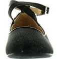 thumbnail image 3 of LJ-Adorababy Girls BA0040/41 Dress Flats with Twist Strap Closure Shoes, Black, 6, 3 of 4