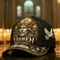 thumbnail image 2 of YAHWEH The True Light Commemorative Baseball Cap with Spiritual Symbols, Durable Craftsmanship & Adjustable Fit for Faithful Believers, Perfect for Daily Wear, Worship, and Religious Gatherings, 2 of 5