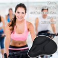 thumbnail image 5 of Funda de sillín para hombre y mujer - 28 x 26 cm - Suave y cómoda - Transpirable - Funda de sillín de bicicleta grande para bicicleta de montaña, bicicleta de carretera, bicicleta estática, 5 of 5