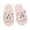 Pink, variant on Women Slippers Cute Cat Print Open Toe Flat Design Soft Fuzzy Material Comfortable Indoor Slides Cozy Home Footwear For Ladies Fall And Winter Daily Wear ,Us Size:6
