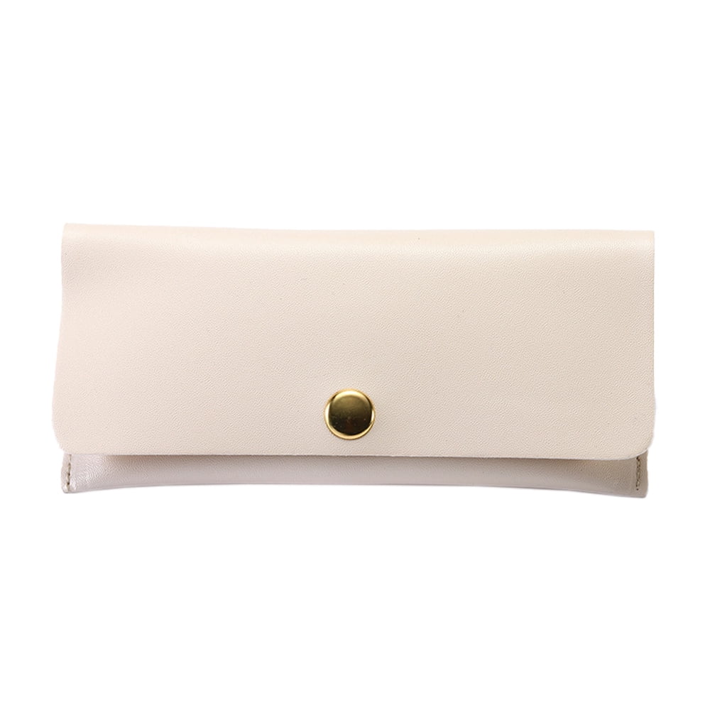 Eyeglasses Pouch Squeeze Top Sunglasses Case,beige，G137487