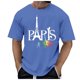 thumbnail image 3 of Playeras De Algodon Camiseta De Manga Corta Para Hombre, Camisetas Casuales Con Estampado Festivo Y Ventilado, 3 of 6