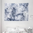 thumbnail image 1 of Marble Tapestry, Cloudy Stylized Artistic Marble Pattern with Foggy Effects Abstract Display, Wall Hanging for Bedroom Living Room Dorm Decor, 80W X 60L Inches, Cadet Blue Dust, by Ambesonne, 1 of 2
