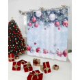 thumbnail image 3 of Christmas Shower Curtain Christmas Ball Pine Branch Shower Curtains for Bathroom Decor Snow Scenery Christmas Decoration Bath Curtains Sets with Hooks Waterproof, 84x72 in, 3 of 6