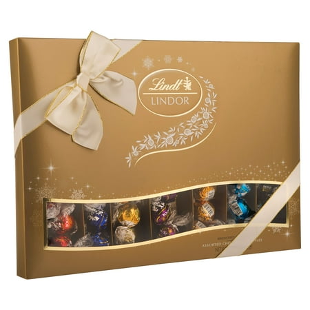 Lindt Lindor Deluxe Assorted Gift Box 20 7 Oz Walmart Com