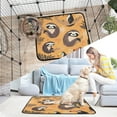 thumbnail image 7 of Qxltty A Pattern with Cute Sloth and Toucan in The Jungle Cat litter Pads Pet Set of 3 Diaper Mats Center Anti-leakage Layer Absorbent Soft and Comfortable, 7 of 7