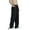 Black, variant on Men Hop Cargo Pants High Street Loose Straight Leg Wide Casual Trousers Red M