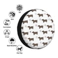 thumbnail image 5 of Rv Spare Tire Cover 16 inch - Cute Dachshund Dog Puppy Colorful Love Tire Covers for Trailers, Adjustable Camper Spare Tire Cover, 5 of 7