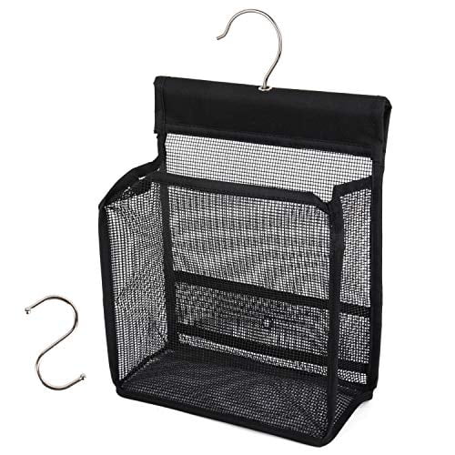 FishMM Hanging Mesh Shower Caddy College with Hooks, Bath Baskets