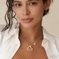 thumbnail image 2 of Turandoss Heart Cross Initial Necklaces for Women Girls Dainty 14K Gold Plated Cubic Zirconia Letter a-z Pendant Jewelry Anniversary Birthday Gifts for Teen Girlfriend Wife Mom Adults, 2 of 8
