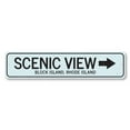 thumbnail image 2 of Scenic View Novelty Sign, Metal Wall Decor - 4x18 inches, 2 of 4