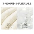 thumbnail image 2 of Exclusivo Mezcla Calming Donut Dog Bed with Non-Slip Bottom, 24 inches Cozy Fluffy Faux Rabbit Fur Round Pet Bed for Medium Dogs, Ivory, 2 of 6
