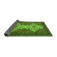 thumbnail image 2 of Ahgly Company Indoor Square Abstract Green Modern Area Rugs, 4' Square, 2 of 4