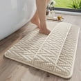 thumbnail image 7 of PPgejGEK Bathroom Rugs Bath Mat for Back of Foot Rubbing Thick Soft Non Slip Water Absorbent Washable Polyester Size 23.6 x 15.75 Inches Beige, 7 of 7