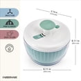 thumbnail image 5 of Farberware Professional White and Sage Green Small Salad Spinner with Hand Pump Mechanism, 5 of 11