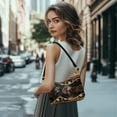 thumbnail image 2 of Kuiaobaty Aztec Dachshund Print Shoulder Purse for Women Large Capacity Leather Underarm Sling Bag with Zipper Closure Small Clutch Hobo Purse Tote for Travel Brown, 2 of 7