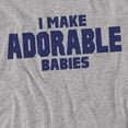 thumbnail image 2 of Making Babies T-Shirt Unisex Graphic Tee For Men & Women, 2 of 7