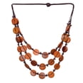 thumbnail image 2 of Collar con colgante de collar con de tejido de concha bohemio para mujer, naranja, como jinwen Collar con cuentas de moda, 2 of 8