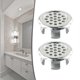 thumbnail image 2 of 2pcs Bathroom Basin Sink Overflow Ring Sink Hole Round Overflow Cover Chrome Trim Kitchen Hotels Bathroom Accessories, 2 of 5