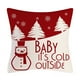 thumbnail image 3 of Fundas de cojín de Navidad de, decoraciones de Navidad, juego de para cojín de sofá, decoración de Navidad(B)(4 piezas), 3 of 5
