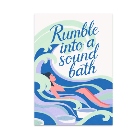 Wellness Sound Art Poster - Mindfulness Enthusiast - 13x19 Poster Print