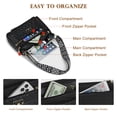 thumbnail image 3 of URSOFINE Quilted PU Leather Crossbody Bag for Women - Multi-Pocket Shoulder Bag with Adjustable Geometric Strap, 3 of 8