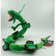 thumbnail image 3 of Muñeco de peluche verde con forma de dragón negro sentado vacío dividido, dragón negro con esqueleto, 80 cm, 3 of 6