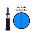 thumbnail image 2 of 0~40% Brix 0~25% Alcohol Wort Specific Refractometer Beer Fruit Juice Wine Sugar Test Meter ,Wider Use, 2 of 6