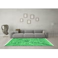 thumbnail image 3 of Ahgly Company Indoor Round Abstract Green Modern Area Rugs, 7' Round, 3 of 4