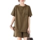 thumbnail image 5 of Traje de dos piezas de moda informal para mujer, holgado, de verano, ligeramente adelgazante, 5 of 5