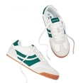 thumbnail image 5 of LUCKY STEP Retro Sneakers Thin Sole Lace up Lightweight Casual Shoes,White&Green,Womens, 5 of 6