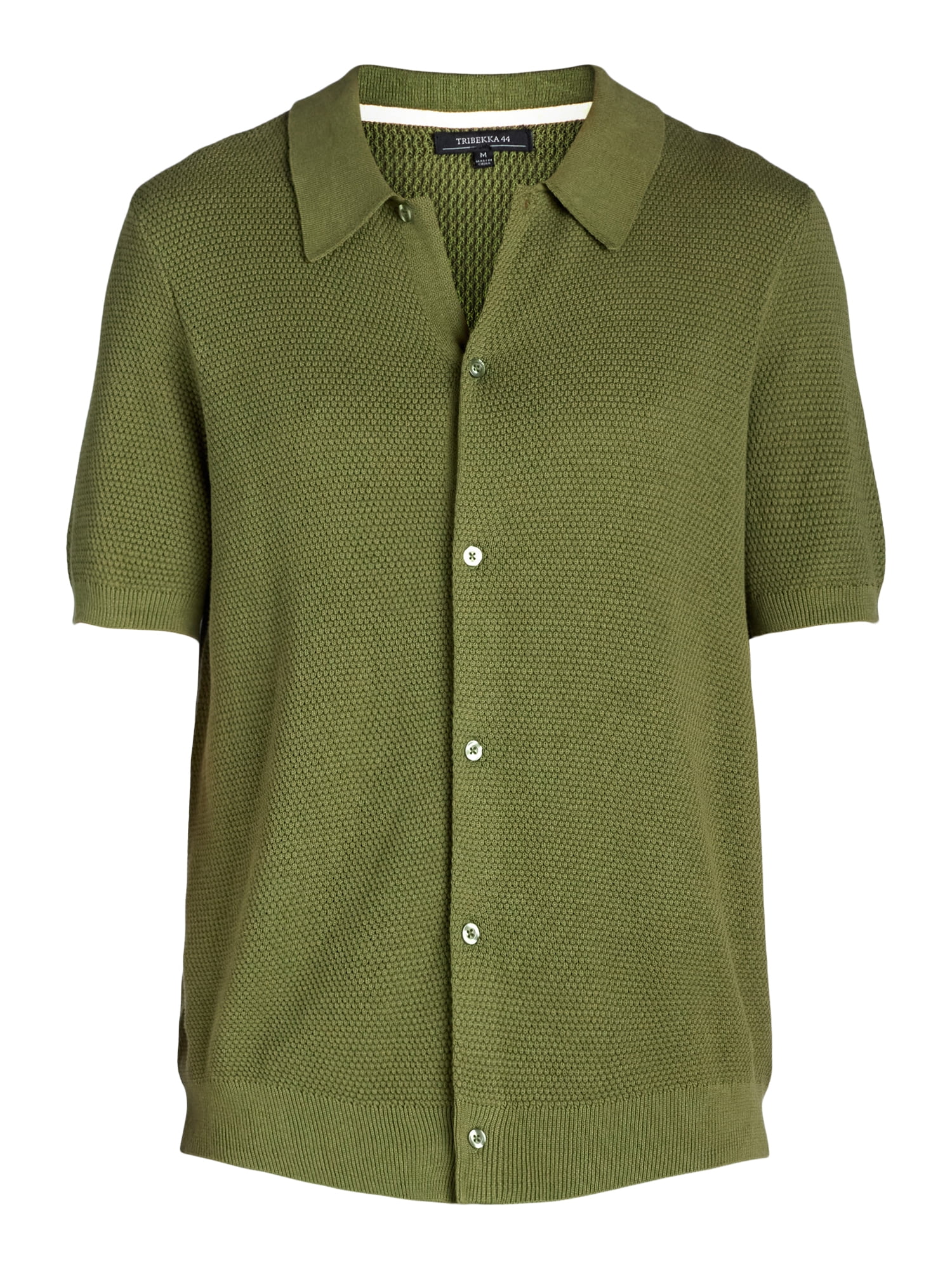 Tribekka 44 men's Cotton Seed Stitch Polo Shirt - Walmart.com