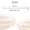thumbnail image 2 of Unique Bargains 200pcs 12' 40 Lbs Cable Zip Ties Self-Locking Long Nylon Cable Tie Wraps 3/16' for Cord Management, White, 2 of 6