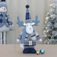 thumbnail image 3 of 2024 Christmas home decor sea blue snowman doll cute doll children gift New Year holiday decorations Santa Claus, 3 of 5