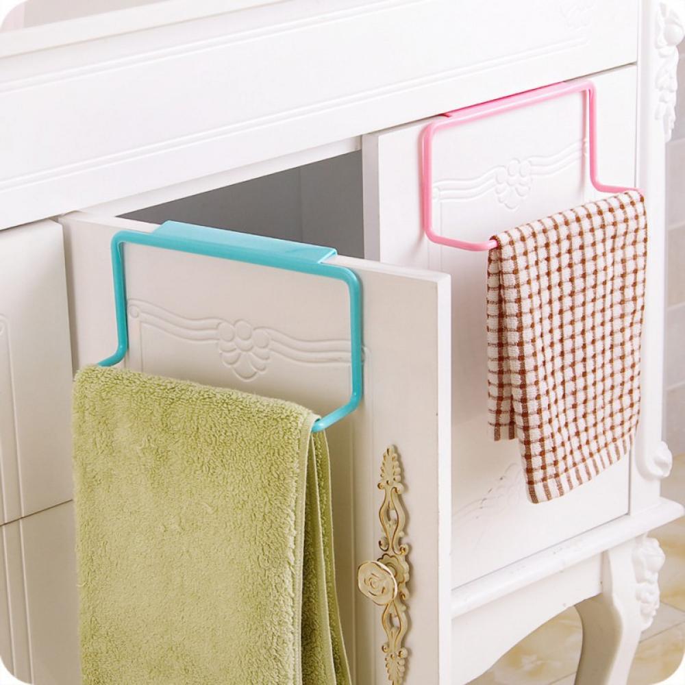 Metal Towel Bar Kitchen Cabinet Towel Rack Strong Steel Towel Bar Rack for  Hanging on Inside or Outside of Doors, Home Kitchen Bathroom, Hand Towels,  Dish Towels and Tea Towels