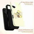 thumbnail image 3 of Cute Curious Monkey Phone Case with Numbers 67, Yellow Striped Background Playful Artistic Protective Case for iPhone 17 16 15 14 13 12 11 Plus Pro Max Mini, 3 of 6