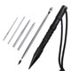 thumbnail image 2 of Sonducket Marlin Set Agujas de cordones Acero inoxidable Profesional Pequeña artesanía Costura Reutilizable Extraíble Tejer Pin Trabajo carpas 6 piezas negro, 2 of 6