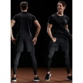 thumbnail image 3 of NELEUS Mens Dry Fit Mesh Athletic Shirts 3 Pack,Black+Gray+Red,US Size S, 3 of 7