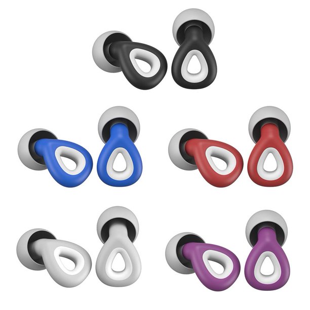 Tapones para los oídos de silicona que cancelan el ruido del sueño Tapones para los oídos Un par para la escuela (Azul) Ndcxsfigh Para estrenar