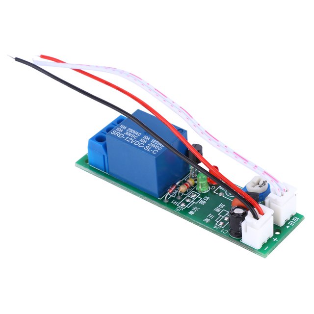 Relé de temporizador de 12 V CC, módulo de relé de retardo programable Módulo de relé de retardo de 10 A Interruptor de temporizador de alta precisión Suministros eléctricos Controlador