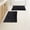 Black, variant on Lavish Home Bathroom Rugs - 2-Piece 2500GSM Cotton Bath Mat Set (Ivory)