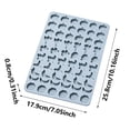 thumbnail image 3 of Halloween Silicone Baking Mold With 60 Cavities Pumpkin Witch Hat Skull Candy Chocolate Jelly Gummy Ice Cube Tray A-25.8X17.9X0.8Cm, 3 of 5