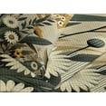 thumbnail image 4 of Ambesonne Floral Eucalyptus Quilted Bedspread Set 3 Pcs, Century&nbsp;Modern, Queen Size, Amber Laurel Green, 4 of 5