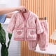 thumbnail image 1 of KEAIYOUHUO-pijamas de invierno para niños, ropa de dormir de lana gruesa para mantener el calor, ropa de dormir para primer cumpleaños, 1 of 4