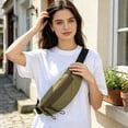 thumbnail image 5 of FastXmas Mini Sling Bag - Crossbody Bag Water-Resistant Dual Pocket Chest Pack - Adjustable Lightweight Pack Bag for Running, Travel & Everyday Workout(10.2 x 4.7 Inch), 5 of 6