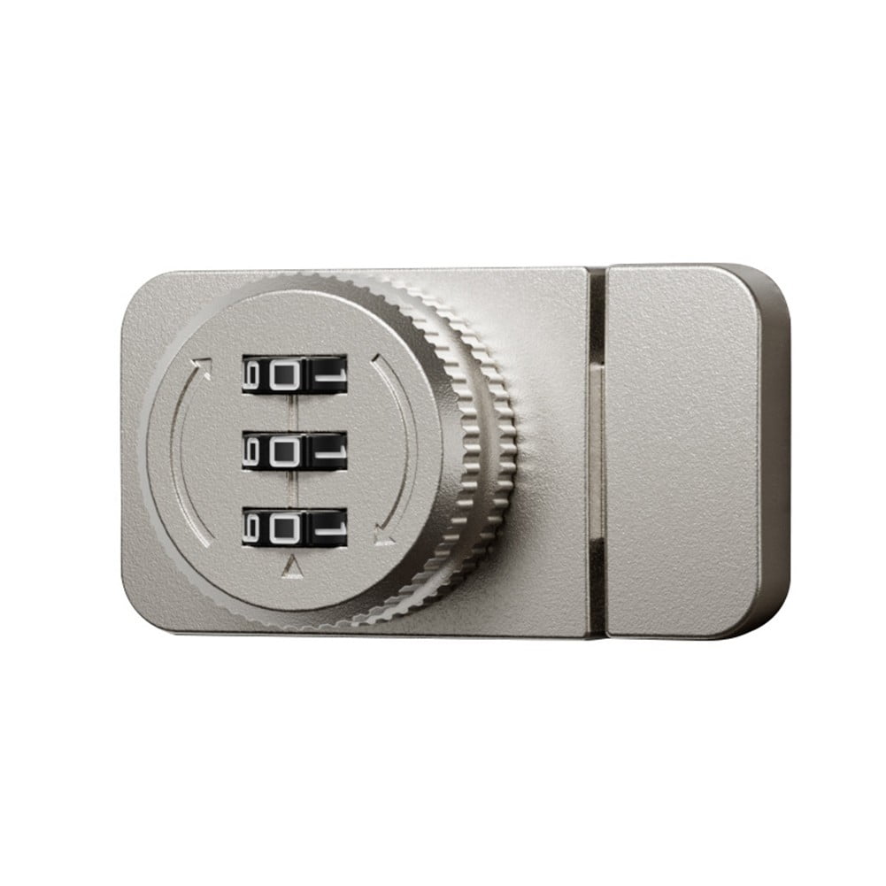 Lylong Home Essentials 3 Digital Keyless Combination Lock Password Display Cabinet Door Hardware Silver