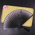 thumbnail image 5 of Vintage Bamboo Folding Fan - Handheld Floral Silk Fan with Tassel for Women, for Weddings, , Dancing & Summer Cooling, 5 of 5